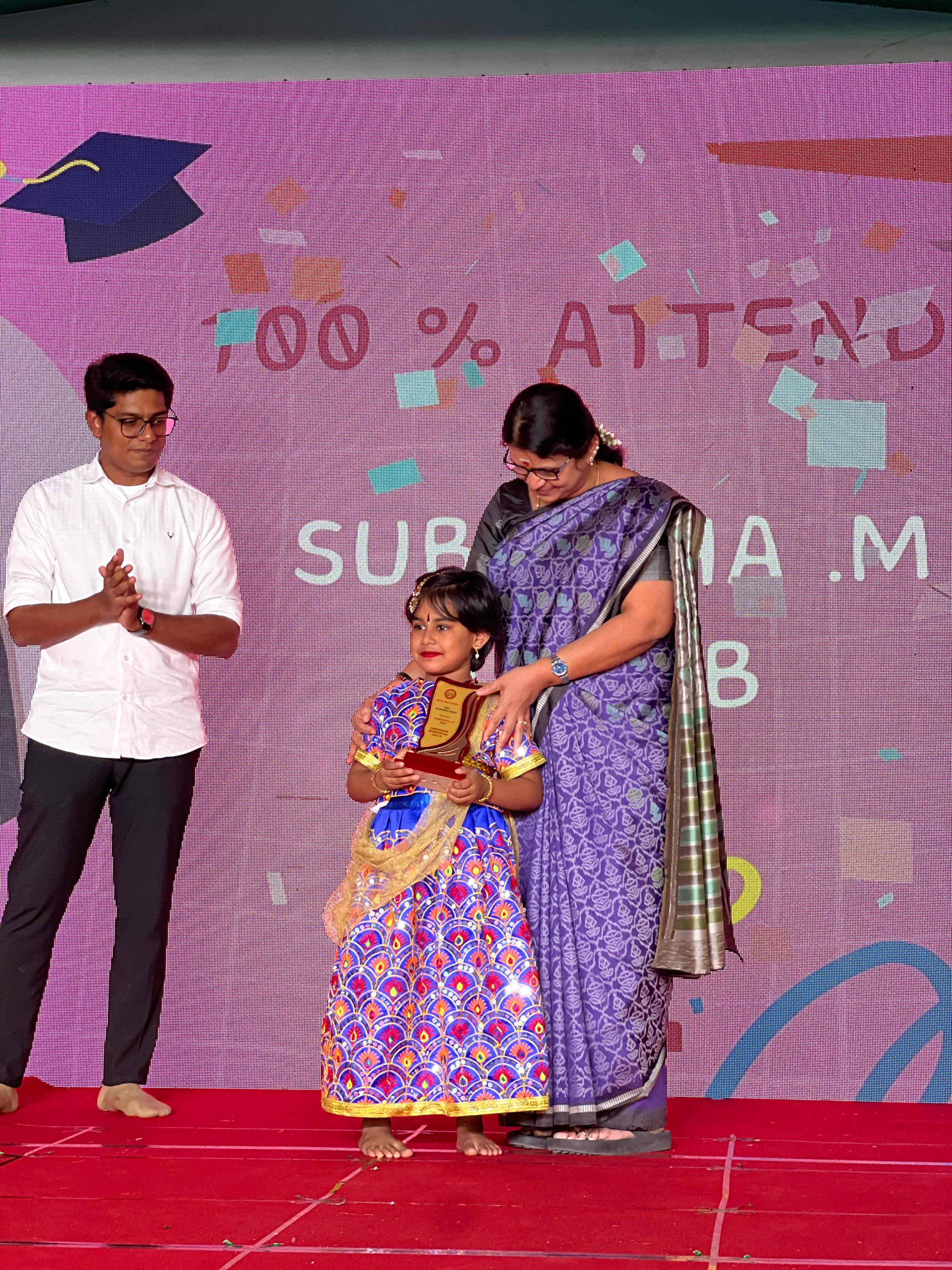 Kindergarten students celebrating